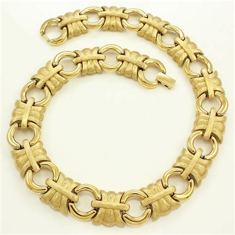 givenchy gold tone necklace